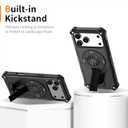 17 Pro Max Magnetic Case for iPhone17 Pro Max, 6.9inch, with Kickstand & HD Screen Protector Supports Wireless Charging [Compatible with MagSafe Accessories] Case for iPhone 17 Pro Max, Black