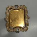 Funly mee Small Antique Trinket Dish Vintage Gold Jewelry Tray, Ring Holder