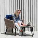 Indoor/Outdoor Wicker Chair Cushions Set of 2 Waterproof Rocking Chair Cushion Pad,2 Pieces 18.5in*18.5in Round Corner Patio Chair Cushion Red