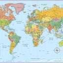Rand McNally Signature Edition World Wall Map – Laminated Rolled