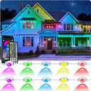 LETIANPAI 300FT Permanent Outdoor Lights,RGB Eaves Light with App Control Remote,DIY Scene Modes IP67 Waterproof Under Eave Lighting,Outdoor Lights for Decor,Garden Decor,House,Party,Holiday