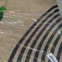 Lahome Modern Rainbow Easy Jute Rug, Washable Rugs 5x7 for Living Room Bedroom Black Farmhouse Indoor Outdoor Patio Carpet, Contemporary Natural Throw Mat Non Slip Carpet for Office RV