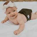 Nora's Nursery Cloth Diaper Cover, Reusable Cover with Snap Closure, Shell for Prefold, Flat, or Fitted Inserts, Includes Wet Bag - Down to Earth