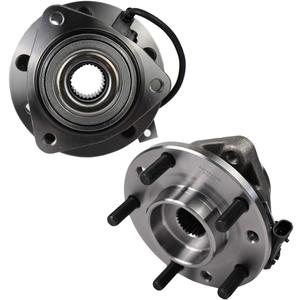 Autoround 513124 4WD Pair Front Wheel Hub and Bearing Assembly Fit for 4x4 Chevy S10, Blazer, GMC Jimmy, Sonoma, Oldsmobile Bravada, Isuzu Hombre 5 Lug w/ABS Set of 2