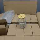 VITEVER [ 20pcs Set ] Glass Cups with Bamboo Lids and Glass Straw - Beer Shaped 16 oz Iced Coffee Drinking Glasses, Cute Tumbler Cup for Smoothie, Boba Tea, Whiskey, Water