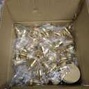48 Pack Brass Gold Taper Candle Holders Set - Vintage Metal Candlestick Holders Set Candle Holder for Table Centerpiece, Wedding Reception, Festive Christmas Mantel Decoration or Home Decor Gold