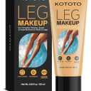 Kototo Tattoo Cover Up Makeup Waterproof (4.05 Fl Oz, Medium Brown), Long Lasting Leg & Body Foundation, Leg Makeup Waterproof No Transfer, Body Coverage Perfector for Scar & Skin Imperfections
