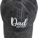 Mr and Mrs Hat, Wedding Gifts for Bridal Shower Bachelorette Party Engagement Honeymoon, Adjustable Hat for Couples (Black)