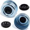 2pcs 2.72'' Trailer Hub Dust Caps, Trailer Spindle Bearing Dust Cap Cup Grease Cover Caps & Extra Rubber Plugs for 7000 to 8000 lb Boat Trailer Dexter EZ Lube Trailer Camper RV Axle