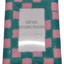 TUFTED PICTURE FRAME FITS 4"X6" PHOTOS pack of 2