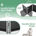 Rantila Cat Litter Box Privacy Screen Cat Litter Box Furniture Best for Your Cat's Health, 68''W x 24''H, Black, Need Assembly