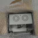 Outdoor Electrical Outlet Box, 20 AMP WRTR GFCI Receptacles, Weatherproof Metal Outdoor Electrical Outlet Box, Waterproof 3R Cover