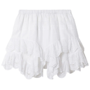 Jocadia ruffled shorts, White, Medium