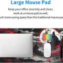 2 x Extended Gaming Mouse Pad, Large Desk Mat XL Anime Mouse Pad Waterproof with Stitched Edges, Non-Slip Desktop Pad for Home and Office, Level Up Your 31.5x11.8 Inch (Night canyon2)