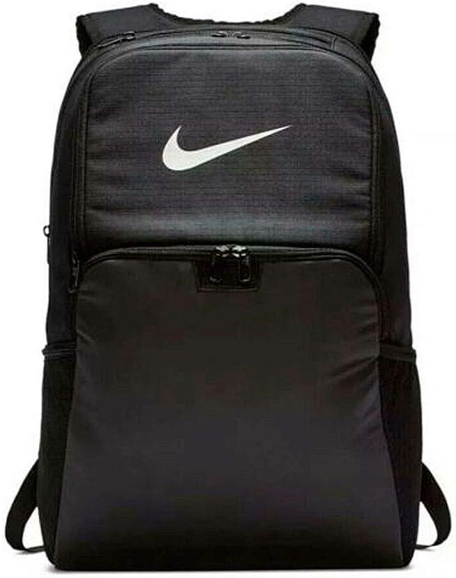 NIKE Brasilia XLarge Backpack 9.0, Black/Black/White, Misc