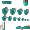 Precision Pipe Saddle Template Cutting Guide, Plumbing Pipe Saddle Template Kit 11pcs, Used for Cutting Guide Layout Tool for Metal Manufacturing, Welding, Cutting, Pipe Accessories (DN20mm - DN200mm)