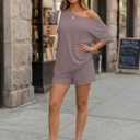Trendy Queen Womens 2 Piece Summer Shorts Set Lounge Matching Two Piece Oversized Beach Vacation Outfits 2026 Sweatsuits, Size XL