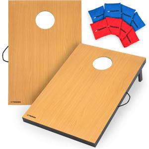 Triumph Tournament 2' x 3' Cornhole Set with 8 All-Weather Bean Bags Durable Tailgate Game Boards for Backyard BBQs, Camping, Family Activities, and Outdoor Summer Party Fun