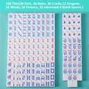 American Mahjong Tiles (1.2,Tiles Only), 166 Pcs American Mahjong Tile Set with Blue Color