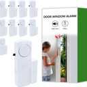 Door Window Alarm, 90dB Door Alarms Sensor for Kids Safety, Home Security, Door Window Burglar Alarm, Window Pool Alarms for Home, Apartments, Offices, Hotel Rooms (10pack)