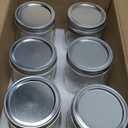 Ieavier 6PCS Wide Mouth Mason Jars 16oz with Airtight Lids and Bands, Canning Jars with Crystal Glass for Food Storage, Spice Jars, Canning, DIY Projects, Jam, Jelly, Honey, Preserving, Drinking