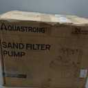 AQUASTRONG 16in Sand Filter Pump for Above Ground Pool with Timer, 3/4 HP Pool Pumps Above Ground 3800 GPH for Pools up to 16000 GAL, Pool Filter with 6-Way Valve, Improved Circulation and Filtration