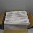 SNSLXH 5 Pack Stackable Closet Storage Basket, Multifunctional & Foldable Closet Organizer for Bathroom Kitchen Laundry Room Wardrobe Storage, Space-Saving Clothes Storage Drawer Organizer, White