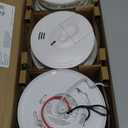 Kidde Smoke Detector, Hardwired with 10-Year Battery Backup, Interconnectable, LED Status Lights, 85 dB Alarm, 5-inches, 20SA10, 3 Pack