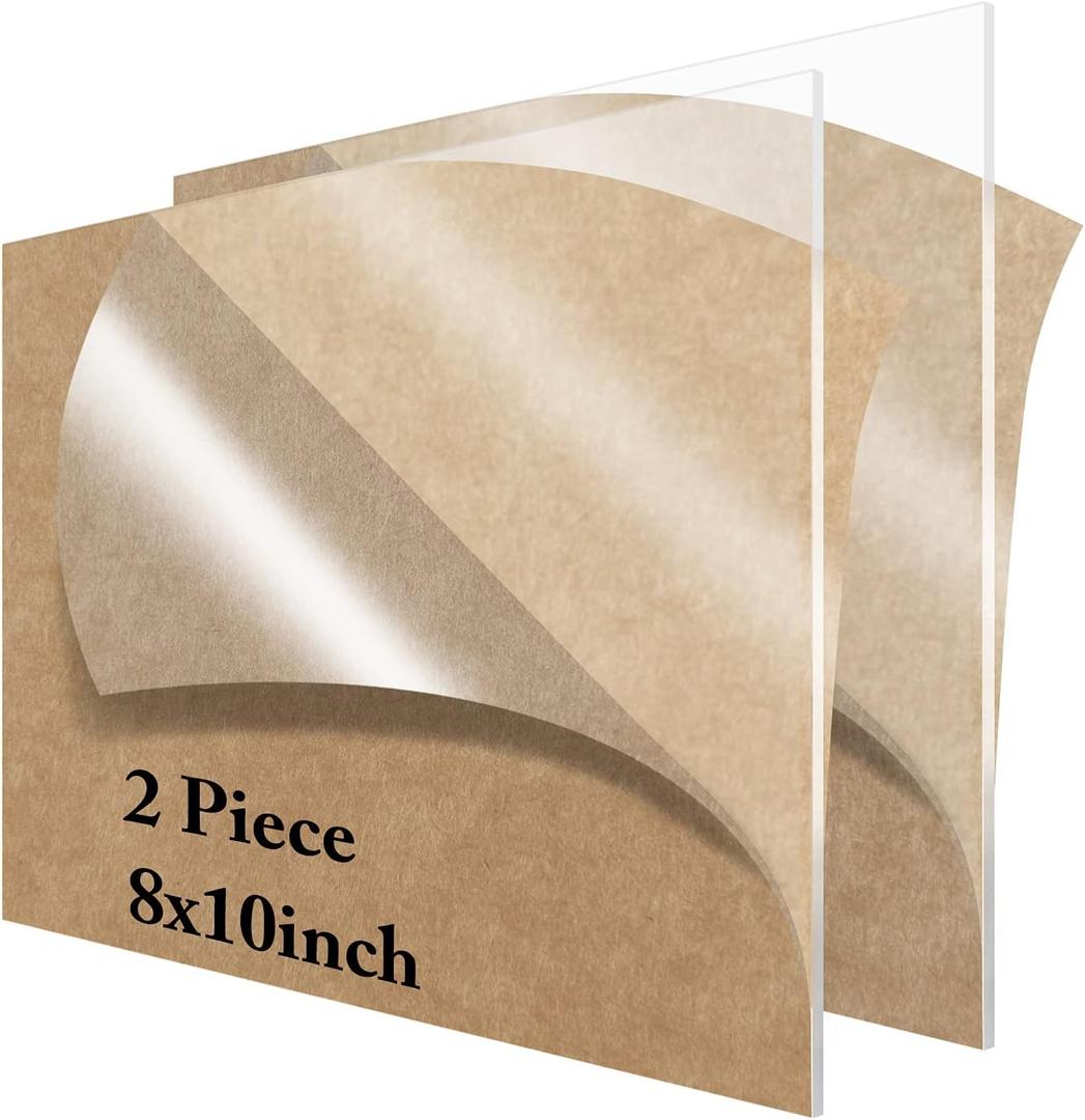 2 Pieces 8 x 10 Clear Acrylic Sheets Blank Acrylic Signs,1/8 inch Thick (3mm) Plexiglass Perfect for Wedding Table Numbers,Acrylic Table Signs,Calligraphy and Painting 2 Pieces 8 x 10 Clear Acrylic Sheets Blank Acrylic Signs,1/8 inch Thick (3mm) Plexiglass Perfect for Wedding Table Numbers,Acrylic Table Signs,Calligraphy and Painting
