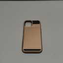 Vofolen for iPhone 14 Case Wallet Credit Card Holder ID Slot Sliding Door Hidden Pocket Men Women Anti-Scratch Dual Layer Hybrid Bumper Armor Protective Shell Back Cover for iPhone 14 6.1" Rose Gold