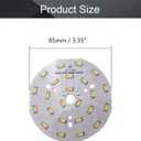 Othmro 3.34inch Dia LED Chip Bulb Super Bright High Power 36-42V 3000K 5730 Aluminum LED Bulb Surface Mounted Devices Light Beads Floodlight for Camper Light Bulb Home Reading Light Marine Lamps