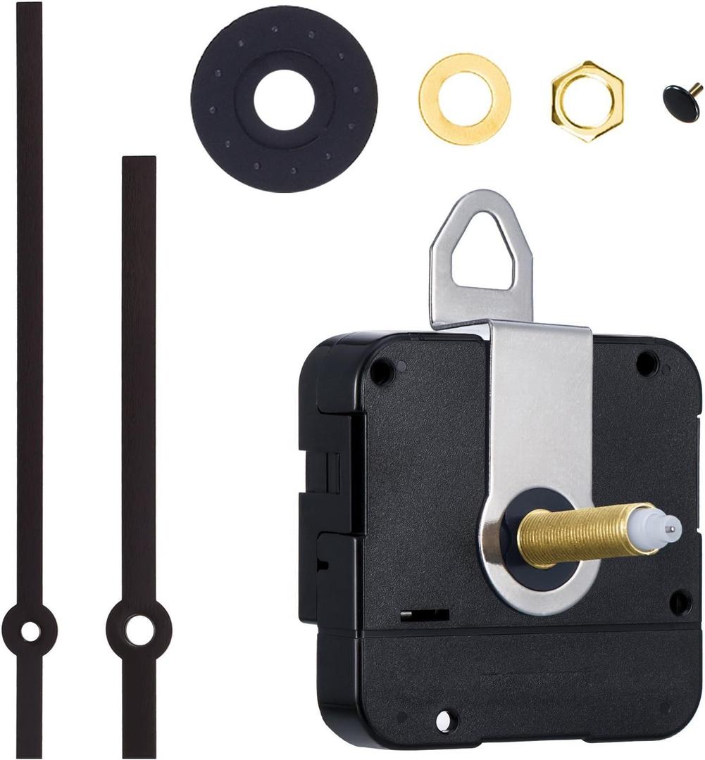 31 mm Quartz Clock Long Movement DIY Clock Repair Kit (Black)