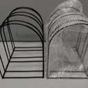 ABOOFAN Iron Hat Rack Stand, 2pcs Woolen Hat Stand Winter Hat Storage Display Rack Wire Hat Holder Baseball Cap Berets Wool Cap Shelf Organizer for Counter Closet Black