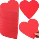 Tatuo 120 Pcs 6 Inch Valentines Day Foam Hearts Galentine's Day Large Heart Shapes Foam Heart Cutouts for Valentine DIY Crafting Favor Activity Teacher Supplies(Red)