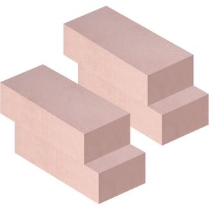 Fire Bricks, Woodstove Firebricks, High Temperature Resistant Clay Firebricks for Wood Stoves, Fireplaces, Pizza Ovens and BBQ Smokers, Size 9" X 4-1/2" X 2-1/2", Pack of 4, Red Color