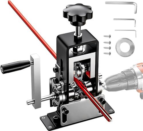 Hizmivos Manual Wire Stripping Machine Gauge Wire 0.06-1 inches,Scrapping Copper Wire Peeler Machine,Drill Powered Hand Crank Wire Stripper Tool for Scrap Copper Recycling