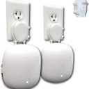The Nest WiFi Pro Genie Wall Mount Outlet Holder Stand (2-Pack) | Lowest Profile | Open Access | No Messy Screws or Tape | Reinforced Support | Horizontal and Vertical Outlets