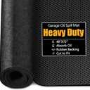 Garage Floor Mat, 48" x 72" Oil Spill Mat for Under Car, Heavy Duty Garage Mat with Rubber Backing, Absorbent Pads for All Types of Spills, Durable, Reusable