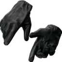 Milwaukee Leather SH887 Men's USA Deerskin Black Leather Unlined Lightweight Motorcycle Riders Gloves (X-Small)