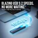 Sabrent USB 3.2 Type-C Tool-Free Enclosure for M.2 PCIe NVMe and SATA SSDs (EC-SNVE)