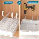 REALINN 2 Pack Expandable Under Sink Organizers and Storage, 2 Tier Under Cabinet Organizer, Heights Adjustable Pull Out Rack for Kitchen Bathroom Laundry, White