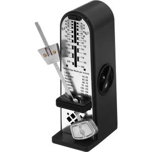 MECCANIXITY Mini Mechanical Metronome,High Accuracy Professional Musical Timer Universal Metronome for Piano Guitar Violin Ukulele Player,Black