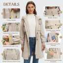 Women Waterproof Lightweight Long Rain Jacket Trench Coat with Adjustable Back Storm Shield,Check Lined&2-Way Zip (Beige, S)