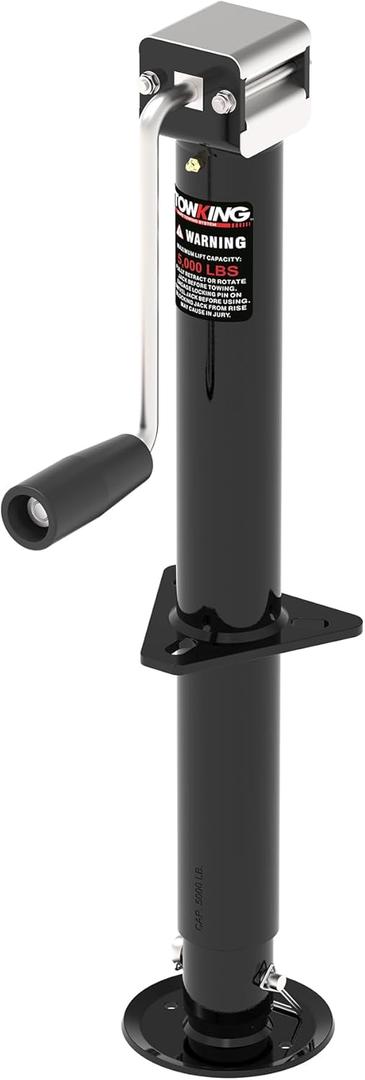 5000 lbs 15" Lift Side Wind A Frame Trailer Jack with Adjustable Drop Leg