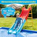 Water Slide for Kids Backyard,Reliability Steps Support Up to 120 lbs, 70*37.5*42.5in