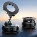 JOYROOM Vacuum Magnetic Phone Holder for Car, Strongest Suction Cup Phone Mount, 360 Adjustable Magsafe Car Mount, Foldable Car Phone Holder for iPhone 17 Pro Max 16 15 14 13 12 Plus/Android (Black)