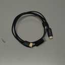 Amazon Basics DisplayPort to HDMI Cable, Uni-Directional, 1080p, 1920x1200, 4K@60Hz, 3 ft, Gold-Plated Plug, Black