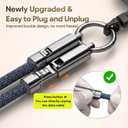 TOP-UP Cell Phone Lanyard Crossbody, 240W USB-C Charging Cable, 4ft 120cm
