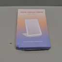 FUNTOUCH Rechargeable Travel Makeup Mirror with 72 Led Lights, Portable Lighted Beauty Mirror, 3 Color Lighting, Dimmable Touch Screen, Tabletop LED Folding Cosmetic Vanity Mirror (White)