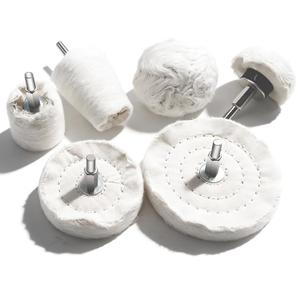 6 PCS Buffing Wheel for Drill, Multi-Specification Aluminum Wheel Polishing Kit,Buffing Pads for Buffing & Polishing Metal, Wood, Ceramic, Stainless Steel, and Glass